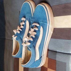 Vans blue sneakers little kid size 1